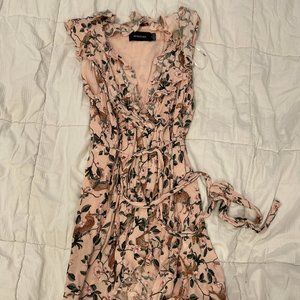 MINKPINK mini floral sleeveless dress, size S